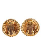 シャネル リーフ ラウンド イヤリング ゴールド メッキ レディース CHANEL 【中古】